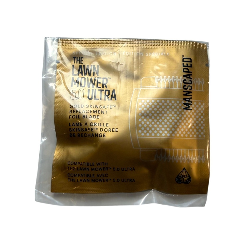 Manscaped Lawn Mower 5.0 Ultra Gold SkinSafe Foil Blade New‎